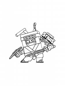 Ash Brawl Stars Coloring Pages 8