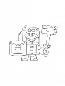 Ash Brawl Stars Coloring Pages 9