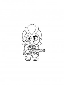 Belle Brawl Stars Coloring Pages 5