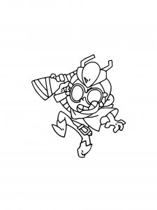 Belle Brawl Stars Coloring Pages 6