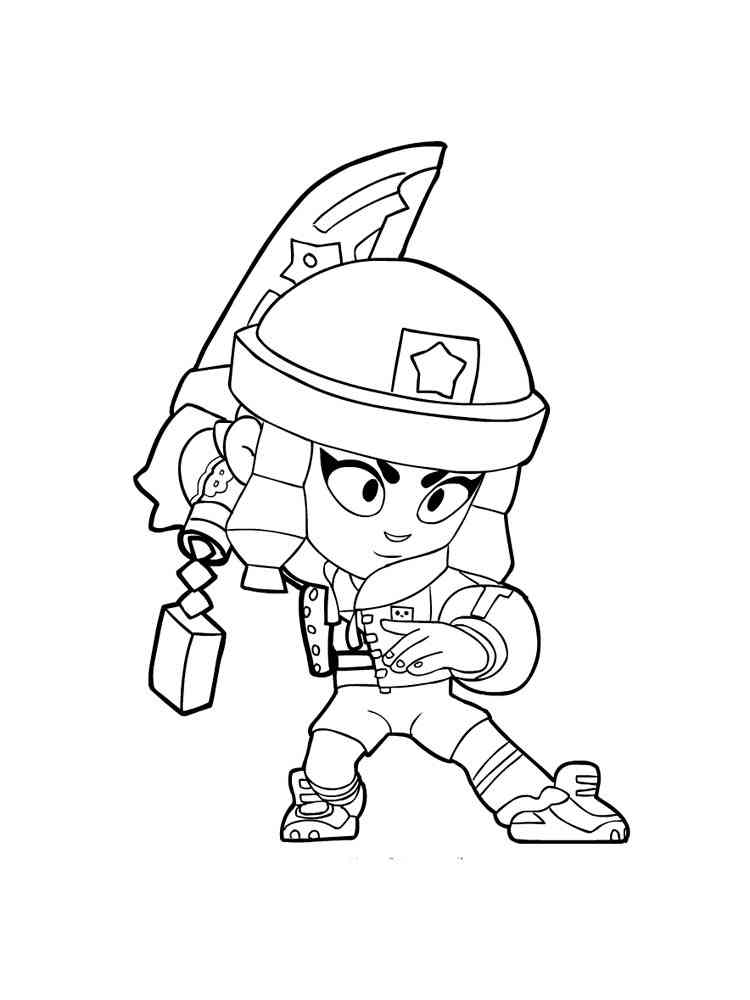 Free Bibi Brawl Stars Coloring Pages Download And Print Bibi Brawl Stars Coloring Pages - brawl star coloring pages hd