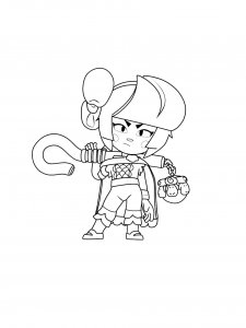 Bibi Brawl Stars Coloring Pages 12