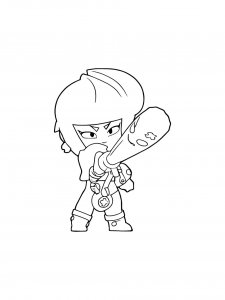 Bibi Brawl Stars Coloring Pages 14
