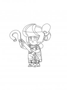 Bibi Brawl Stars Coloring Pages 15