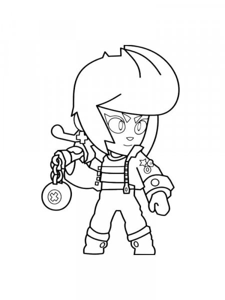 Bibi Brawl Stars coloring pages