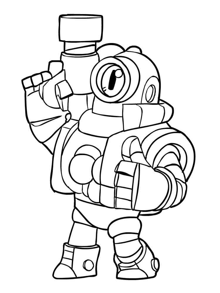 Brawl Stars coloring pages. Download and print Brawl Stars coloring pages