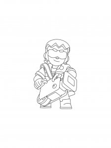 Buster Brawl Stars coloring pages