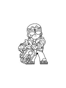 Buster Brawl Stars Coloring Pages 2