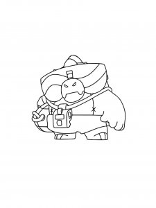 Buzz Brawl Stars Coloring Pages 1
