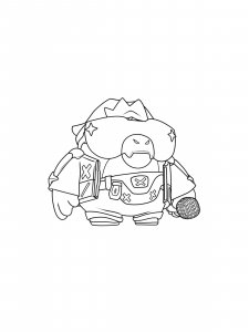 Buzz Brawl Stars Coloring Pages 8