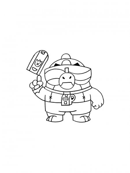 Buzz Brawl Stars coloring pages