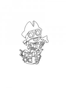 Carl Brawl Stars Coloring Pages 3