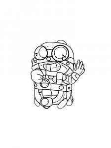 Carl Brawl Stars Coloring Pages 5
