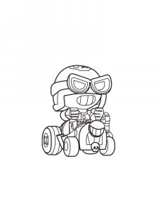 Carl Brawl Stars Coloring Pages 6
