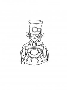 Chuck Brawl Stars Coloring Pages 1