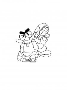 Clancy Brawl Stars Coloring Pages 1