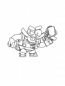 Clancy Brawl Stars Coloring Pages 2