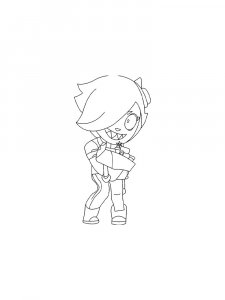 Colette Brawl Stars Coloring Pages 2
