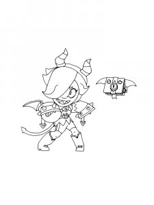 Colette Brawl Stars Coloring Pages 6