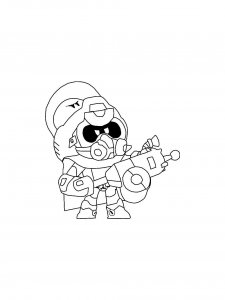 Cordelius Brawl Stars Coloring Pages 1