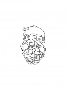 Cordelius Brawl Stars Coloring Pages 6