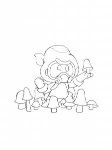 Cordelius Brawl Stars Coloring Pages 7