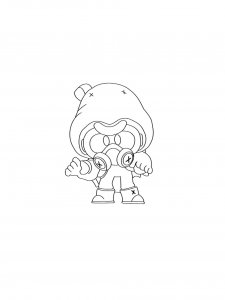 Cordelius Brawl Stars Coloring Pages 8
