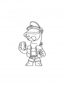 Doug Brawl Stars Coloring Pages 2