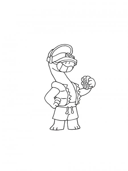 Doug Brawl Stars coloring pages