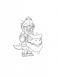Draco Brawl Stars Coloring Pages 1