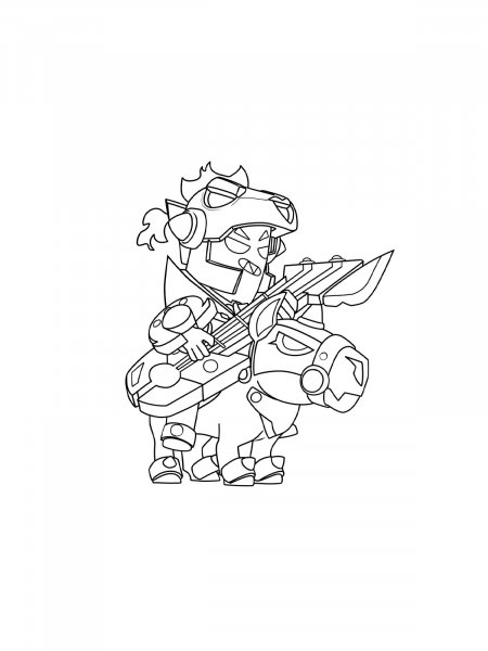 Draco Brawl Stars coloring pages