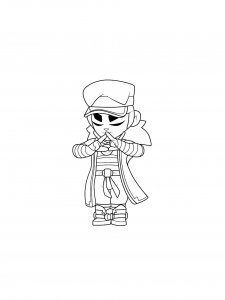 Fang Brawl Stars Coloring Pages 1