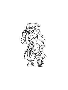 Fang Brawl Stars Coloring Pages 10