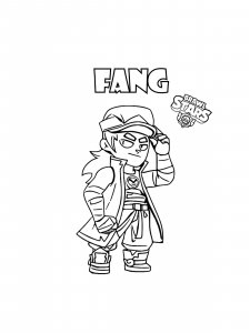 Fang Brawl Stars Coloring Pages 11