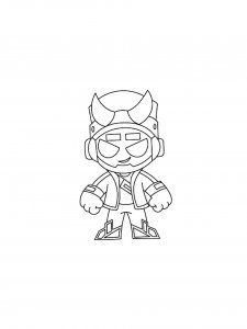 Fang Brawl Stars Coloring Pages 13