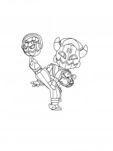 Fang Brawl Stars Coloring Pages 4