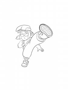 Fang Brawl Stars Coloring Pages 8