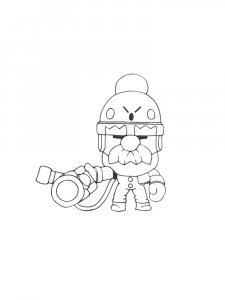 Gale Brawl Stars Coloring Pages 9