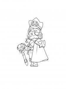 Gray Brawl Stars Coloring Pages 2