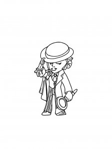 Gray Brawl Stars Coloring Pages 3