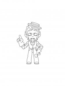 Gray Brawl Stars coloring pages
