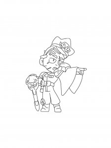 Gray Brawl Stars Coloring Pages 6