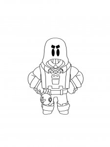 Grom Brawl Stars Coloring Pages 1