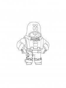 Grom Brawl Stars Coloring Pages 2