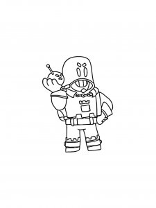 Grom Brawl Stars Coloring Pages 4