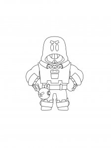 Grom Brawl Stars Coloring Pages 5