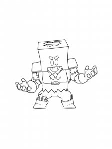 Grom Brawl Stars Coloring Pages 6