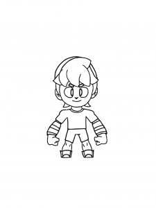 Gus Brawl Stars Coloring Pages 4
