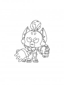 Kit Brawl Stars Coloring Pages 4