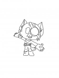 Kit Brawl Stars Coloring Pages 5